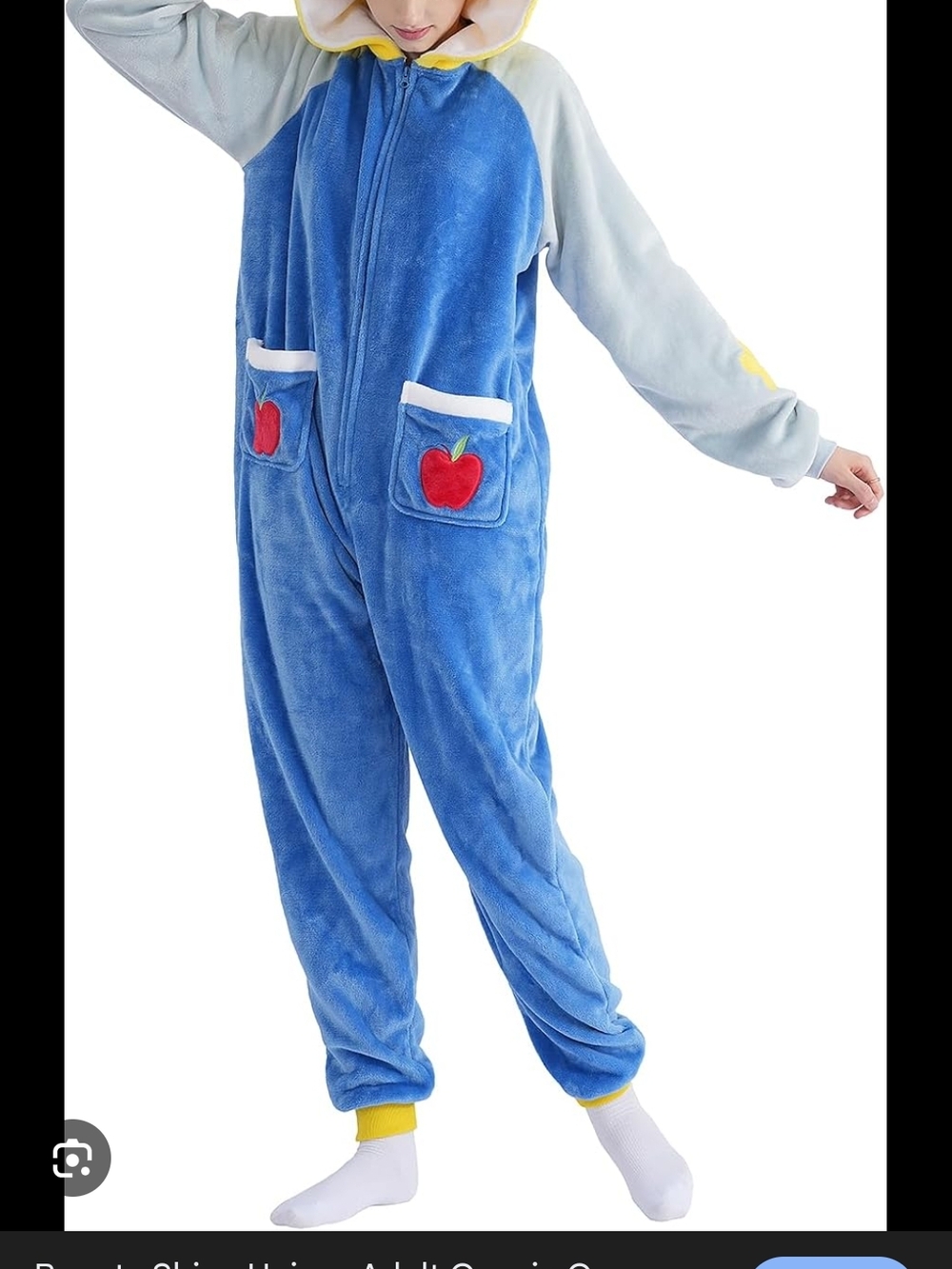 Blue Apple Pocket Plush Onesie